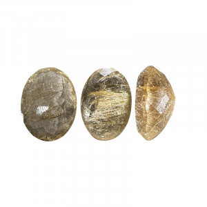 Pierre taillée ovale - Quartz rutile - Pièce unique - 202302_55