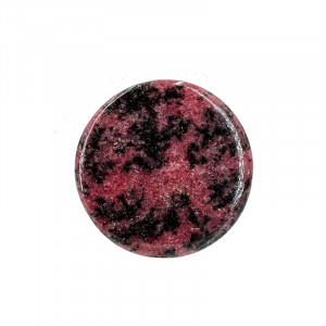 Cabochon rond - Rhodonite - Pièce unique - 202302_77