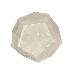 Dodécaèdre en Cristal de roche - Pièce unique - 202309_64