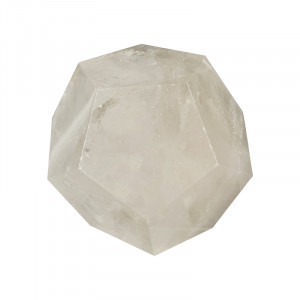 Dodécaèdre en Cristal de roche - Pièce unique - 202309_65