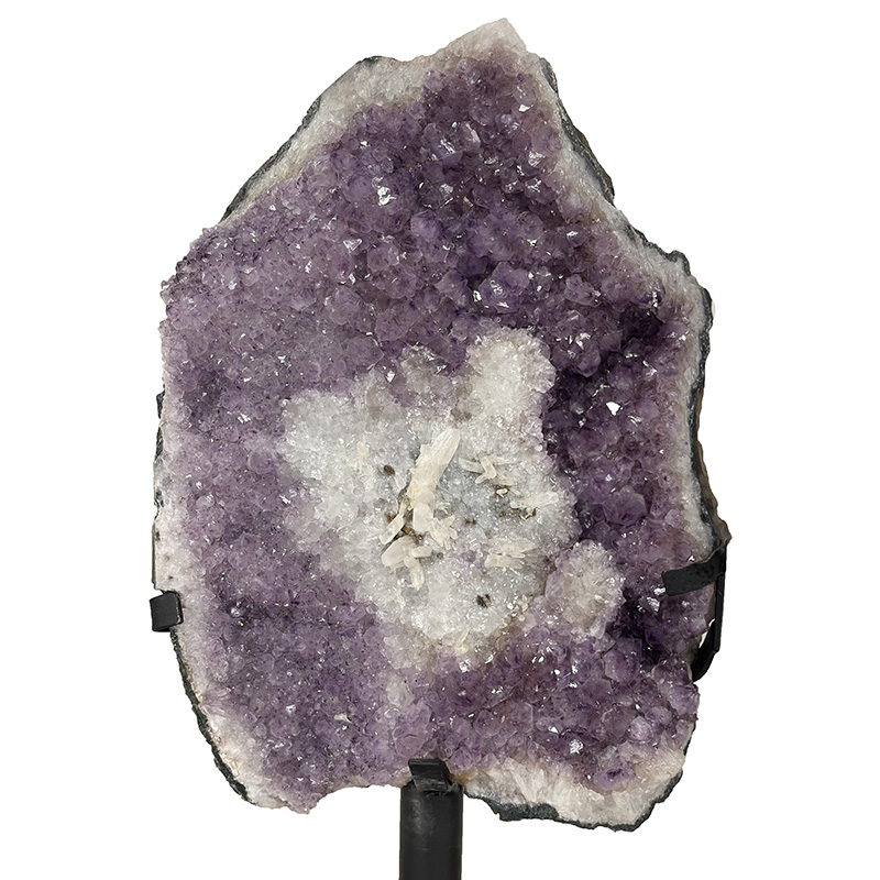 Améthyste calcite sur socle - Pièce unique - 202403_91