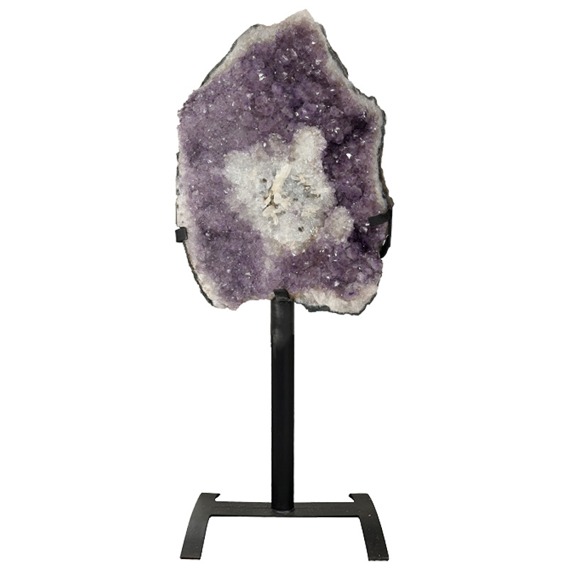 Améthyste calcite sur socle - Pièce unique - 202403_91