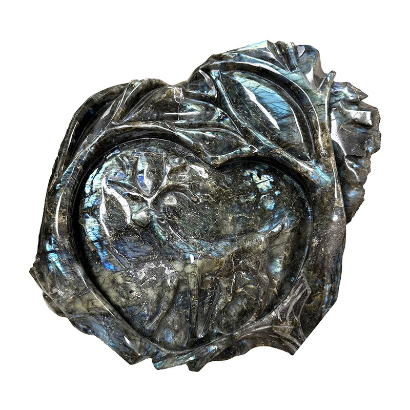Bloc Labradorite Cerf Sculpté - Pièce unique - 202508_163