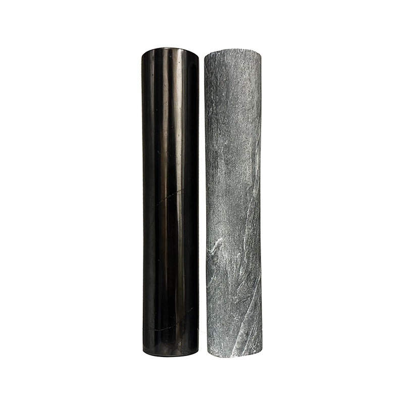 Cylindre shungite stéatite dépoli - Piece unique - 202508_256