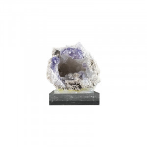Géode de Calcédoine et Fluorite - Pièce unique - 202509_23