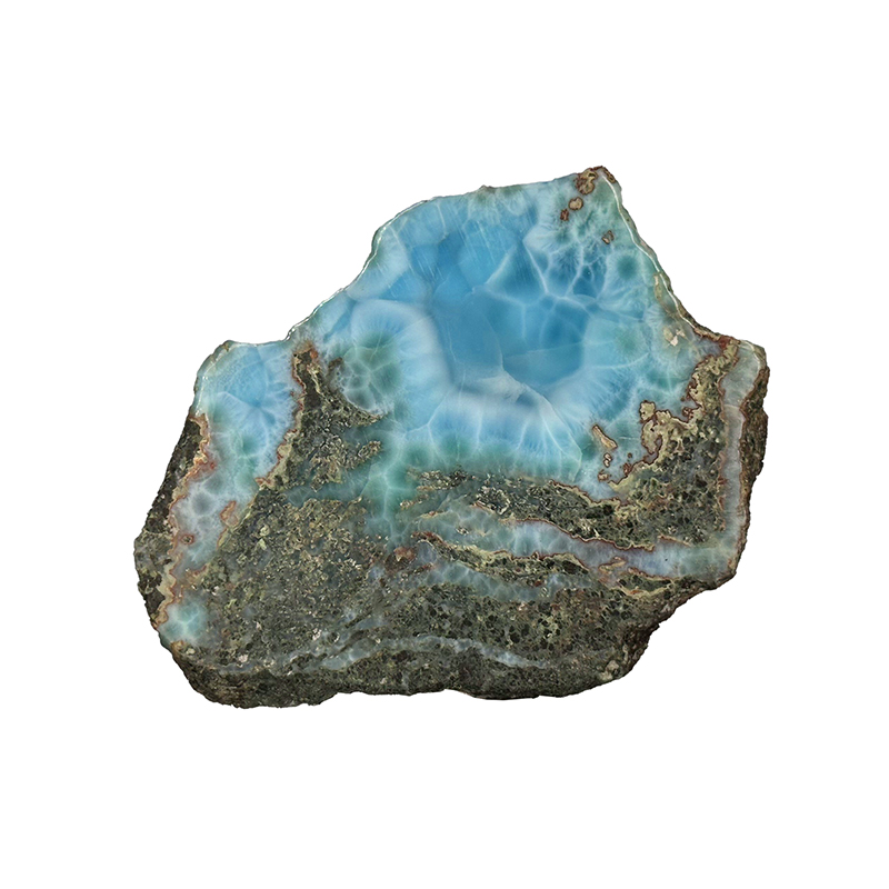 Plaque face polie Larimar - Pièce unique - 202510_131