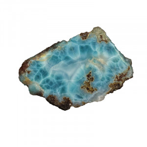Plaque face polie Larimar - Pièce unique - 202510_133
