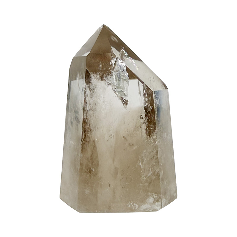 Pointe Quartz fumé extra repolie - Pièce unique - 202602_51