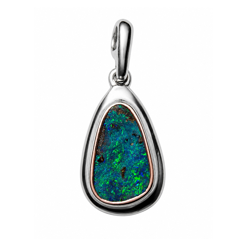 Pendentif Opale montage Argent 925 - Pièce unique - 202607_22