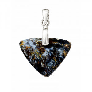 Pendentif Pietersite Bélière Argent 925 - Piece unique - 202608_144
