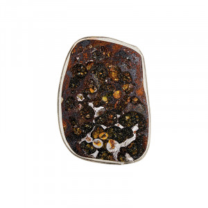 Météorite Pallasite Plaque - Pièce unique - 202608_158