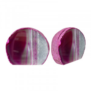 Agate Base Sciée Teintée Rose - LE KG