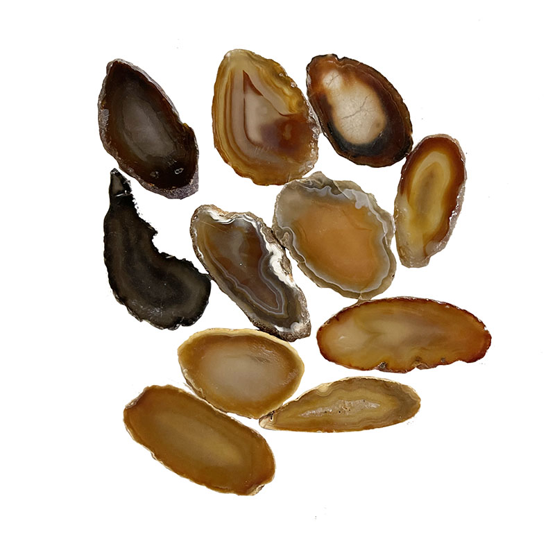 Agate Fine - env. 4 à 5 cm (Taille 0) - Les 10 pièces - Qualité B