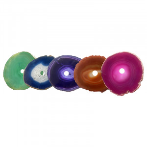 Agate Fine teintée et PERCÉE - 10 pièces assorties
