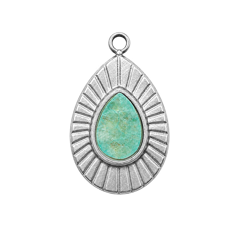 Goutte Amazonite - Acier - La pièce