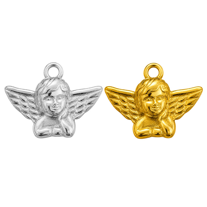 Breloque Ange - Acier - 5 pièces