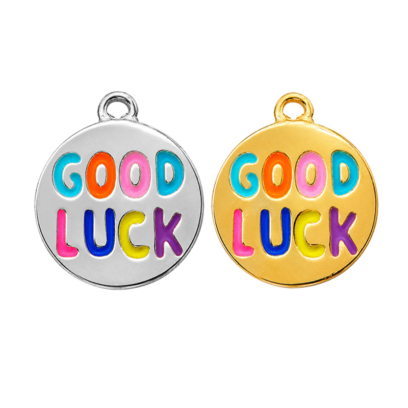 Breloque Good Luck - Acier - 5 pièces
