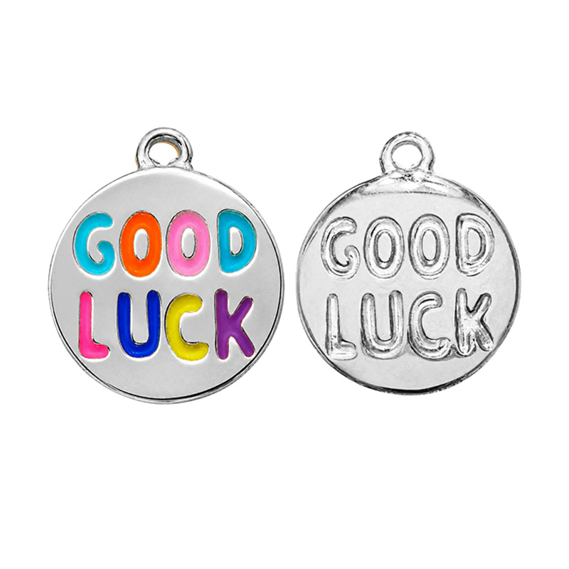 Breloque Good Luck - Acier - 5 pièces