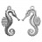 Breloque Hippocampe - Acier - 16 x 10,3 mm