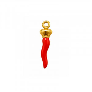 Breloque Piment Acier - 5 pièces