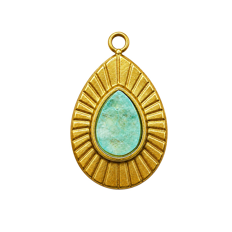 Goutte Amazonite - Acier - La pièce