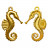 Breloque Hippocampe - Acier - 16 x 10,3 mm