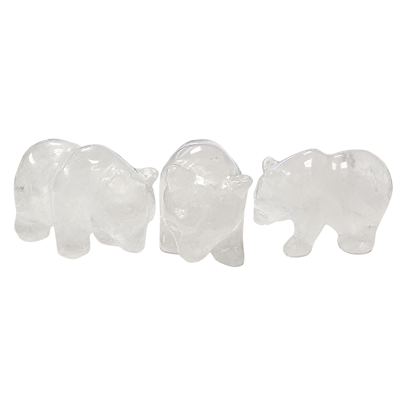 Statuette ours en cristal de roche