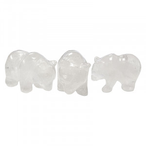 Statuette ours en cristal de roche
