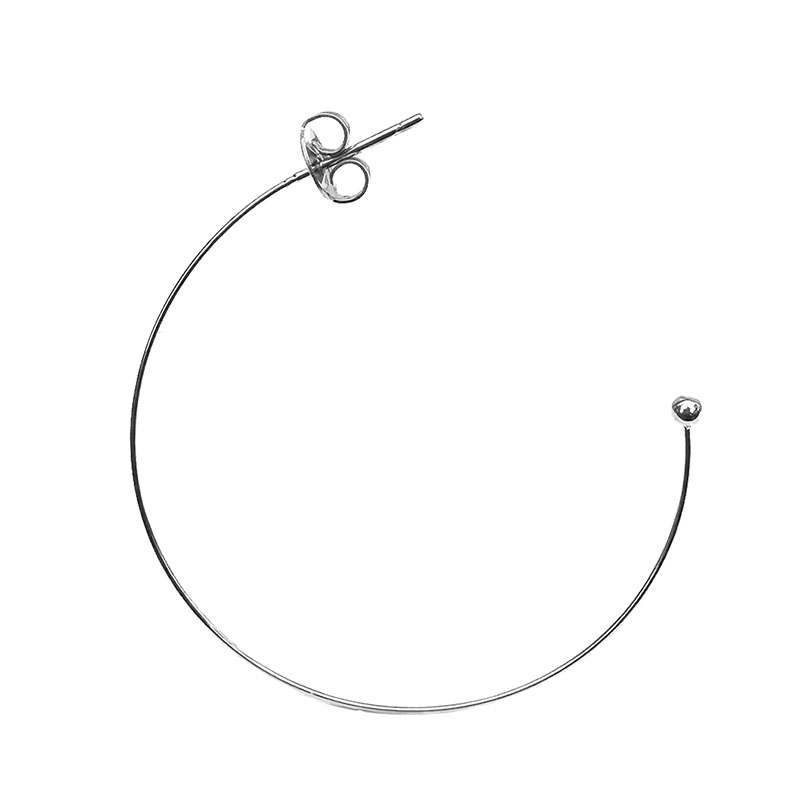 Boucles d'Oreilles Créoles Acier - La paire