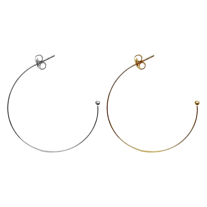Boucles d'Oreilles Créoles Acier - La paire
