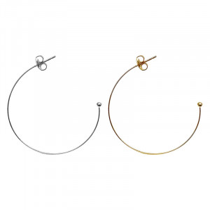 Boucles d'Oreilles Créoles Acier - La paire