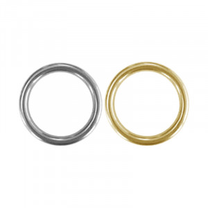 Anneau Fermé 3 mm Acier Acier Doré