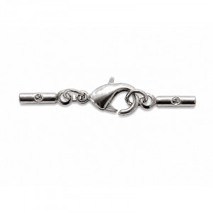 Fermoir 10mm + attaches pour cordon 1mm les 100 pcs