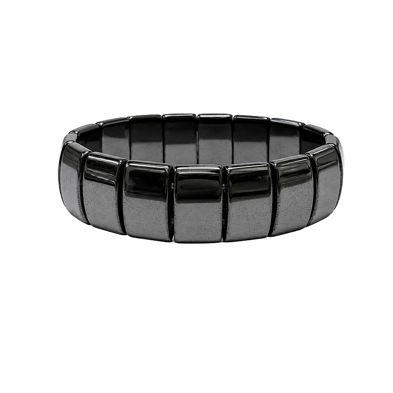Bracelet en Hématite – Barrettes 10 mm - 10 pièces