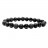Bracelet homme Onyx, Onyx dépoli et lave