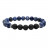 Bracelet homme sodalite et lave