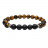Bracelet oeil de tigre et onyx dépoli - homme 10mm dépoli