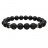 Bracelet homme onyx dépoli et lave