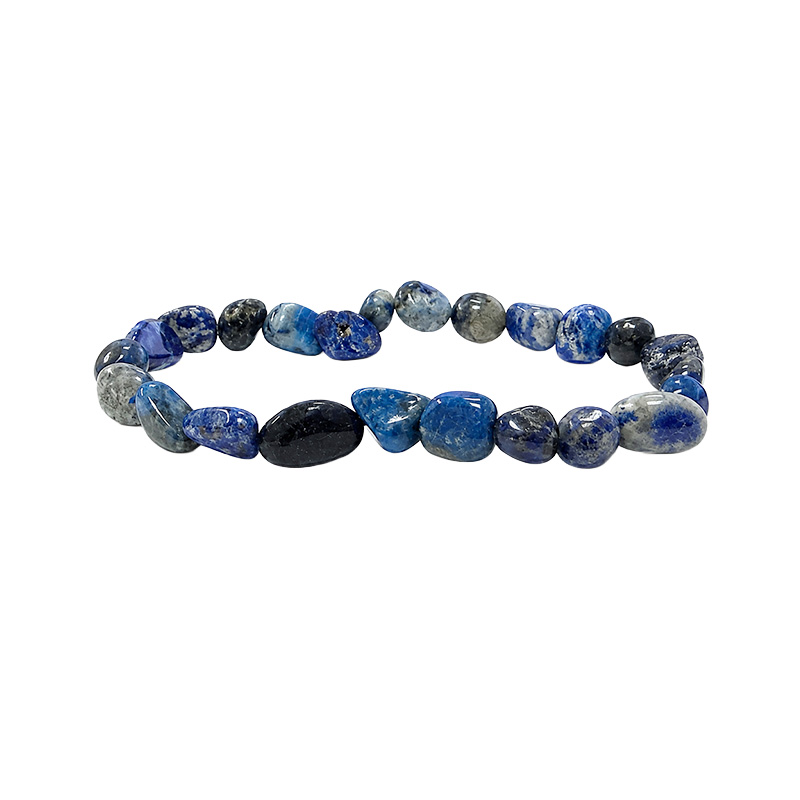 Bracelet lapis-lazuli grains – Lot de 4 pièces