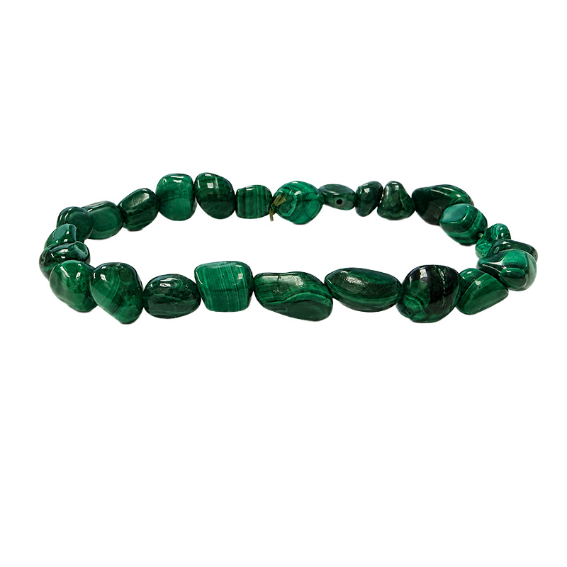 Bracelet malachite grains lot de 4