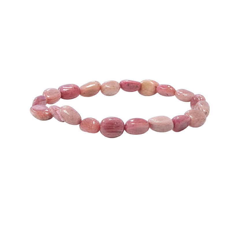 Bracelet rhodonite grains lot de 4