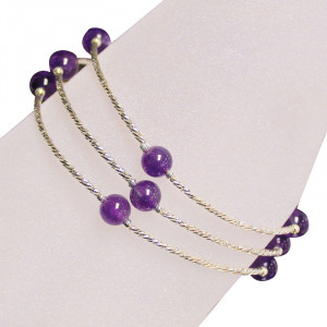 Bracelet 3 rangs argent plusieurs variétés