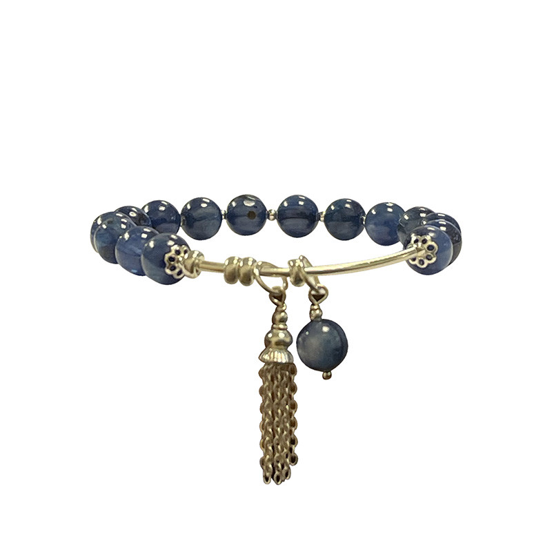 Bracelet cyanite et argent
