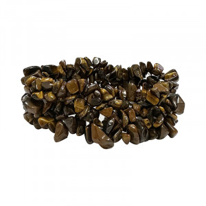 Bracelet baroque œil de tigre - Lot de 5 pièces