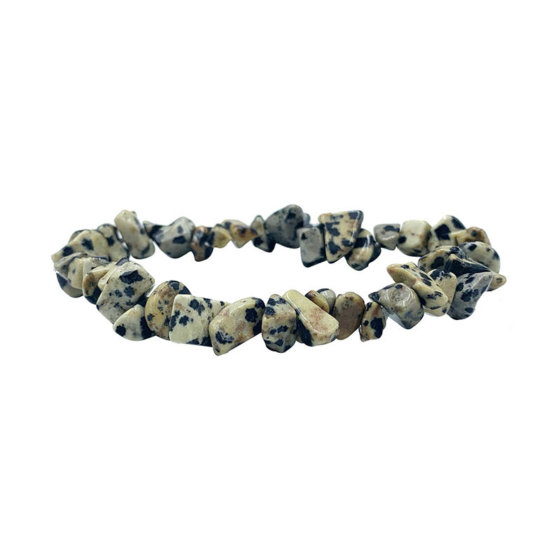 Bracelet baroque Jaspe dalmatien 10 pcs