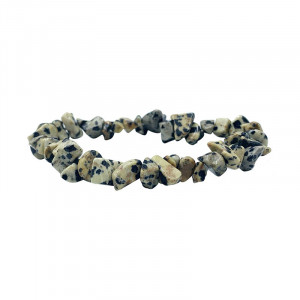 Bracelet baroque Jaspe dalmatien 10 pcs