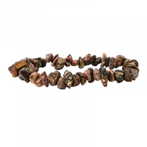 Bracelet baroque Jaspe léopard 10 pcs