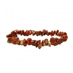 Bracelet baroque en Jaspe rouge – Lot de 10 pièces