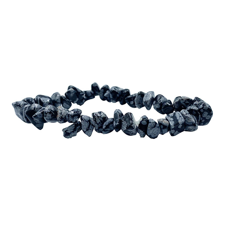 Bracelet baroque Obsidienne neige 10 pcs
