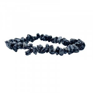 Bracelet baroque Obsidienne neige 10 pcs